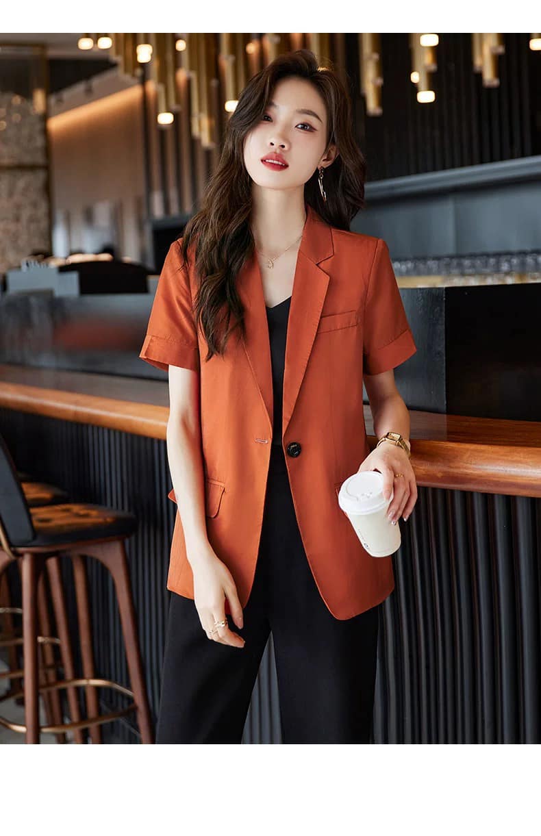 Áo Vest  Blazer Tay Ngắn Form Dài SM356 