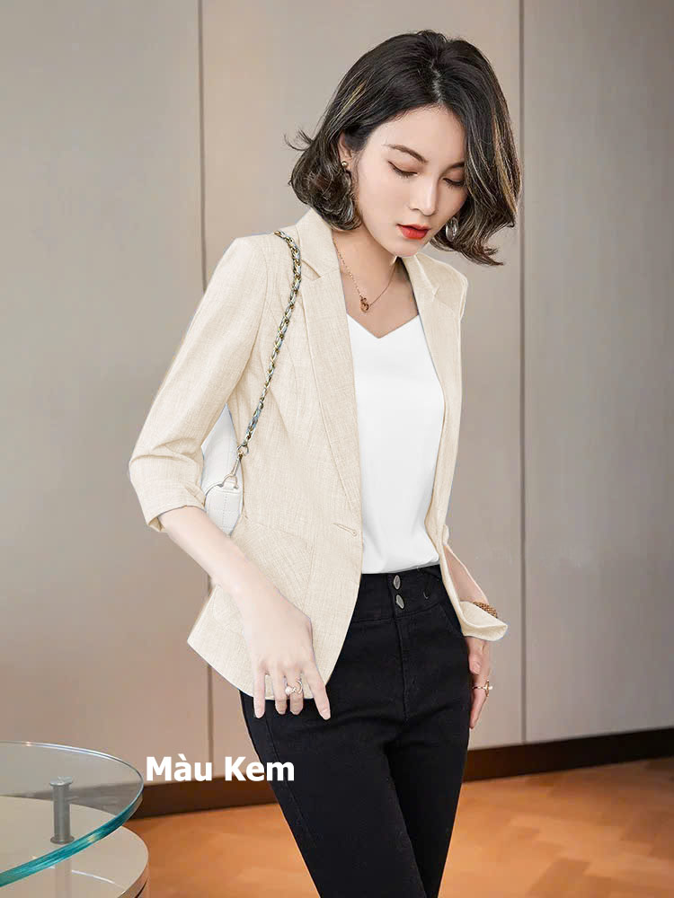  Áo  Vest Tay Tay Lửng Túi Ốp 1 Lớp SM405  