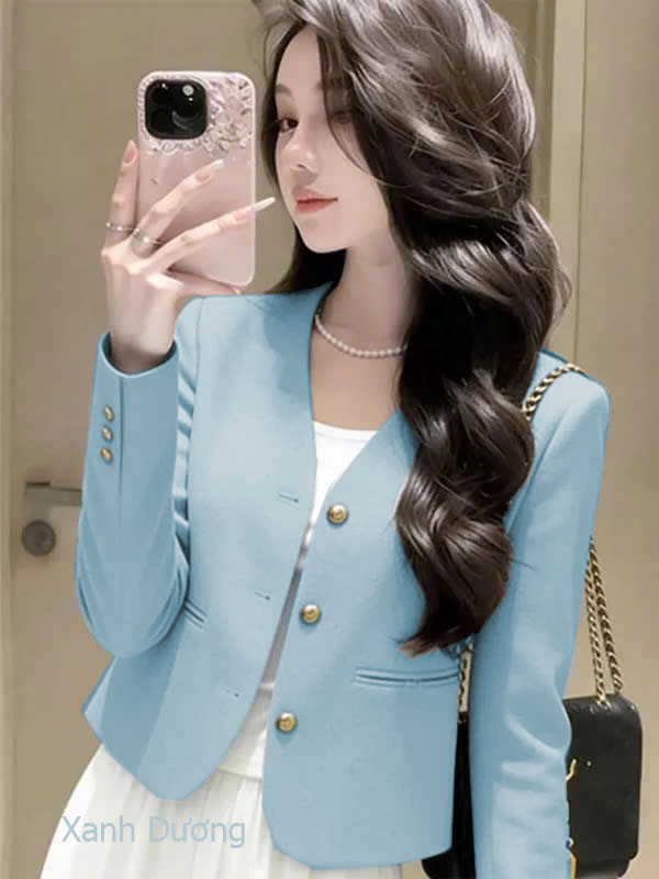 Áo Vest Cổ Tròn Dài Tay SM398