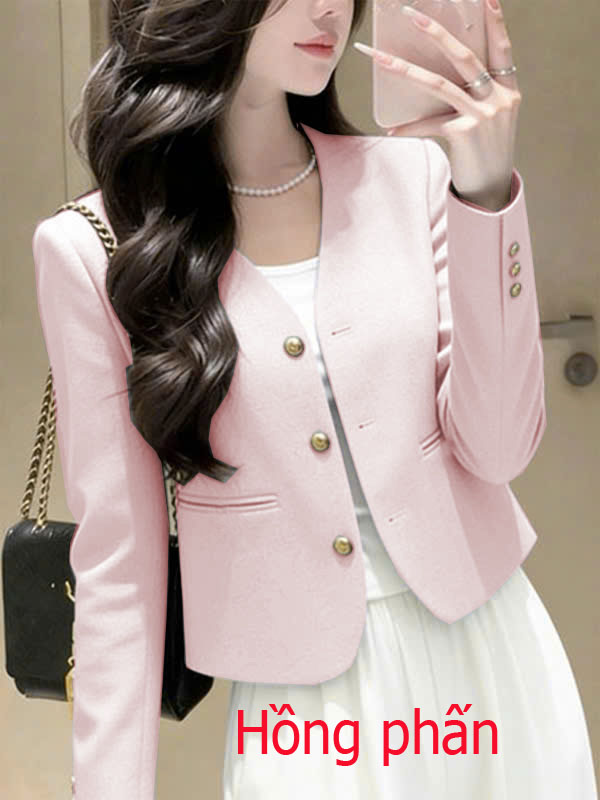 Áo Vest Cổ Tròn Dài Tay SM398