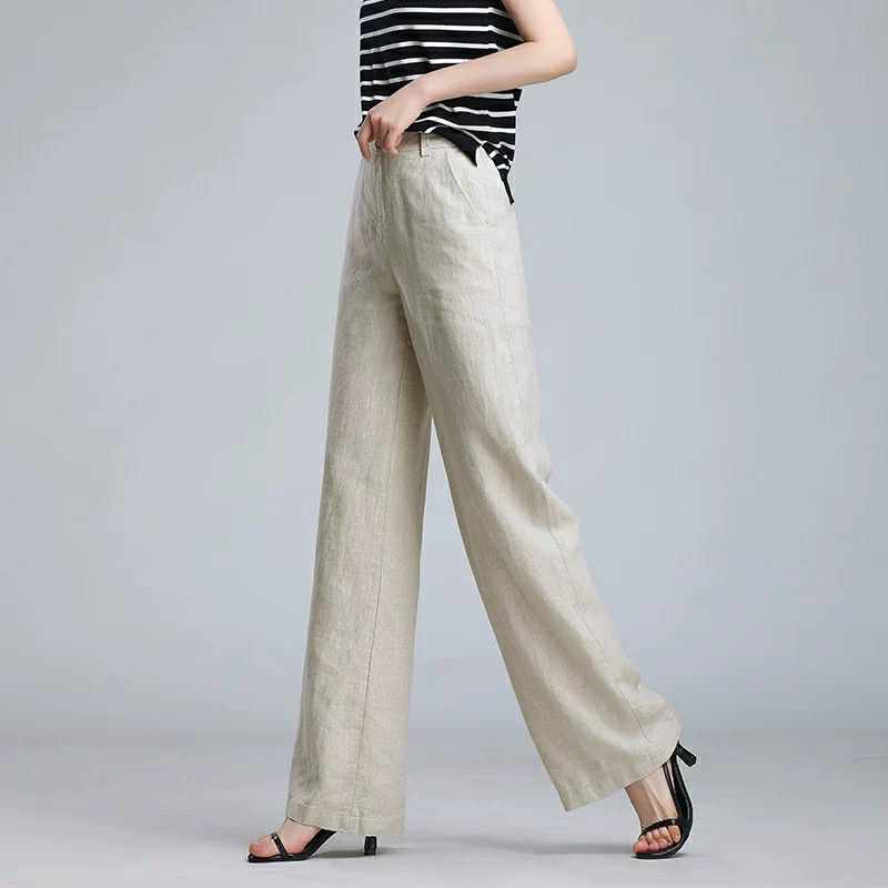  Quần Ống Suông Linen 