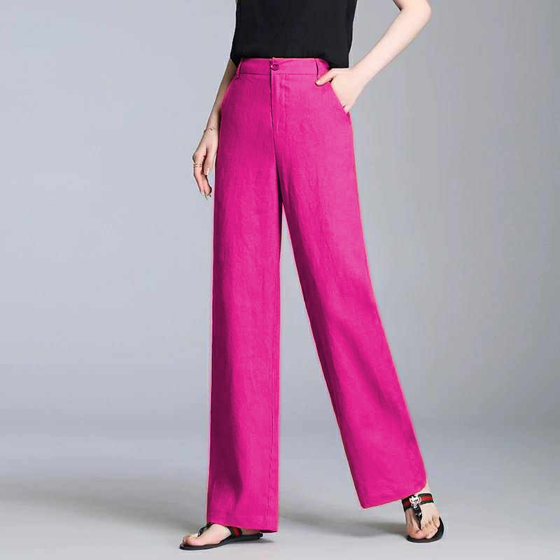  Quần Ống Suông Linen 