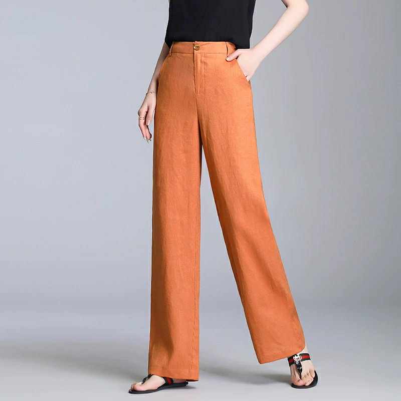  Quần Ống Suông Linen 